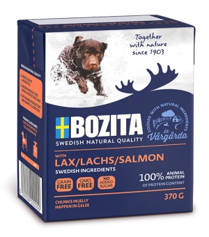 Купить Bozita Salmon кусочки в желе для собак с лососем 370 г