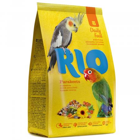 Средний попугай на zoomaugli.ru RIO Daily Feed корм для средних попугаев, 1 кг