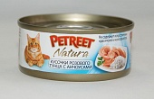 Petreet Natura Tonno Rosa con Bianchetti кусочки розового тунца с анчоусами для кошек 70 г